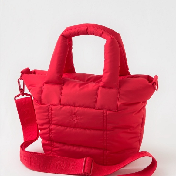 aerie Handbags - NWOT OFFLINE by Aerie Puff Love Mini Tote Resort Red